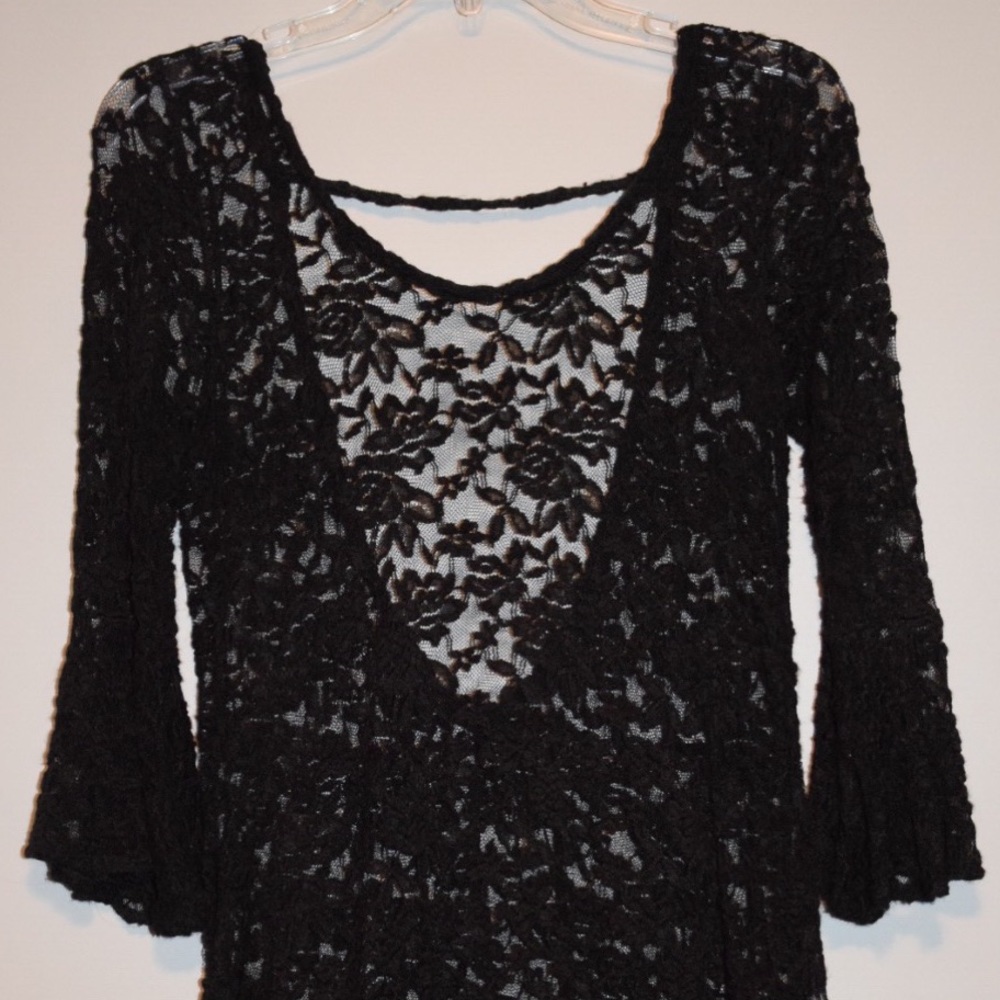 Black lace top