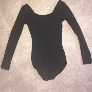 Long sleeve dance leotard