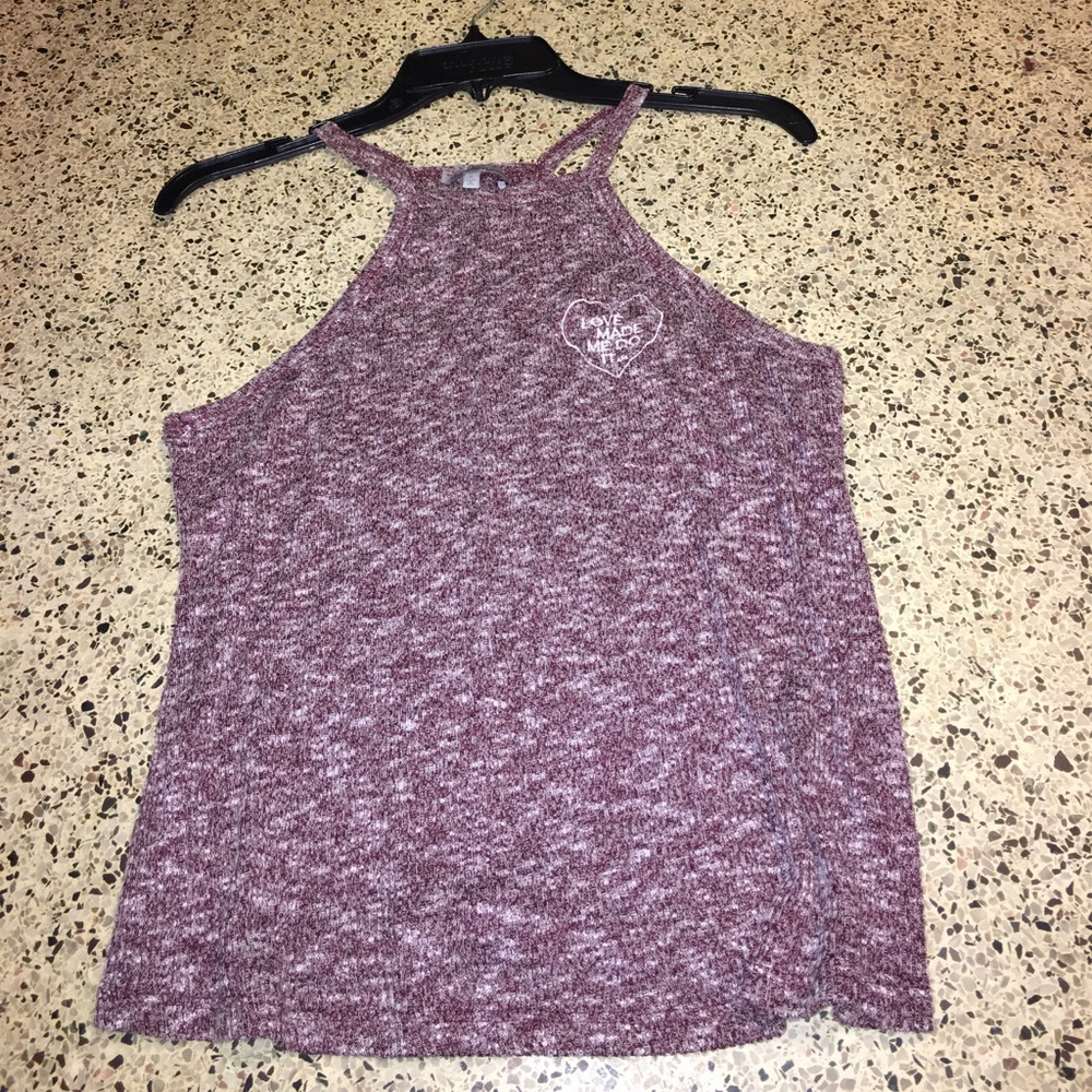 Charlotte Russe Purple Halter Top