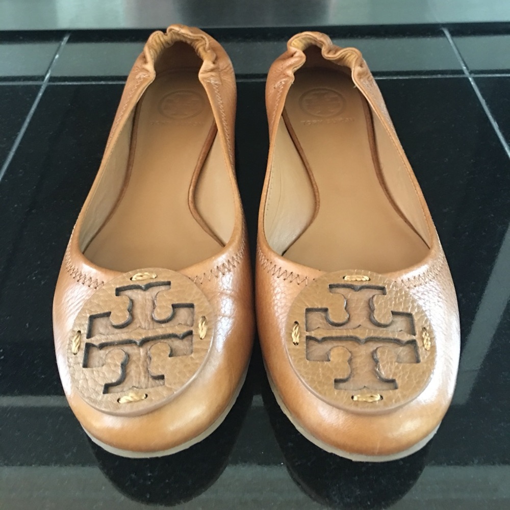 Tory Burch Reva tumbled leather Royal tan 9