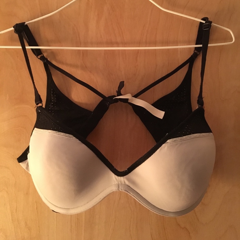 White PINK sport/ everyday bra