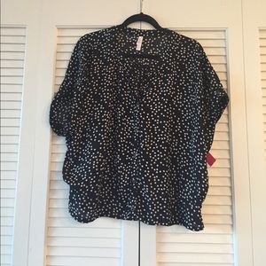 Xhilaration Polka Dot Blouse