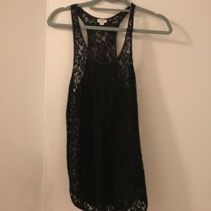 Lace tank.