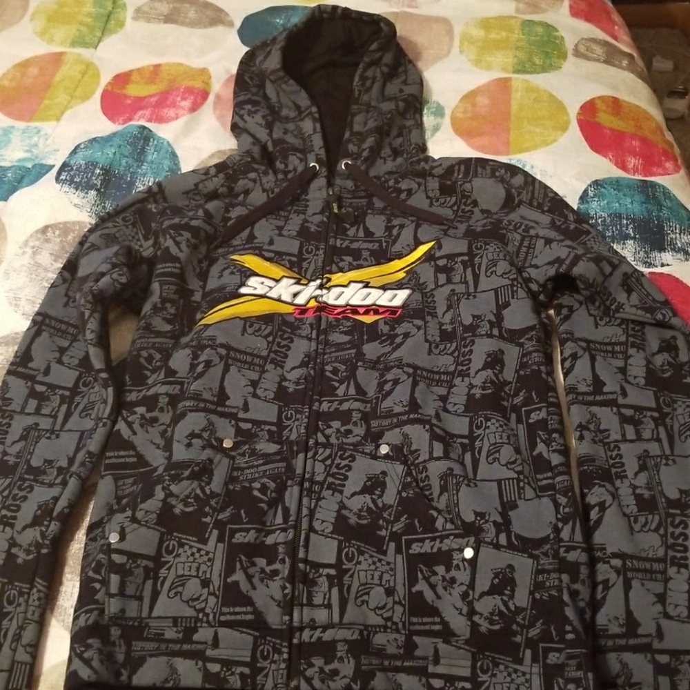 Boys Ski-Doo Full Zip Hooded Sweatshirt