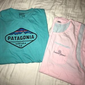 Lauren James tank + Patagonia tee