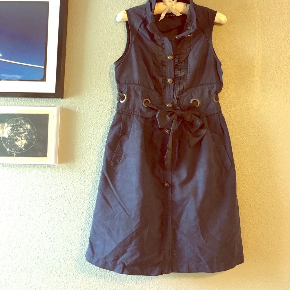 Unique button up dress