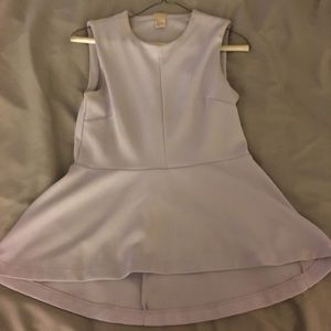 H&M Violet Purple size 4 no sleeve peplum