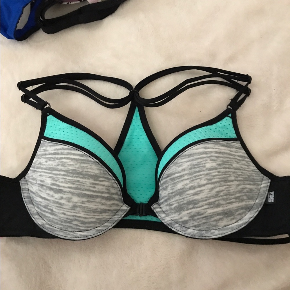 VS PINK varsity racerback push up bra