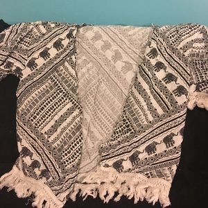 Elephant designed cardigan