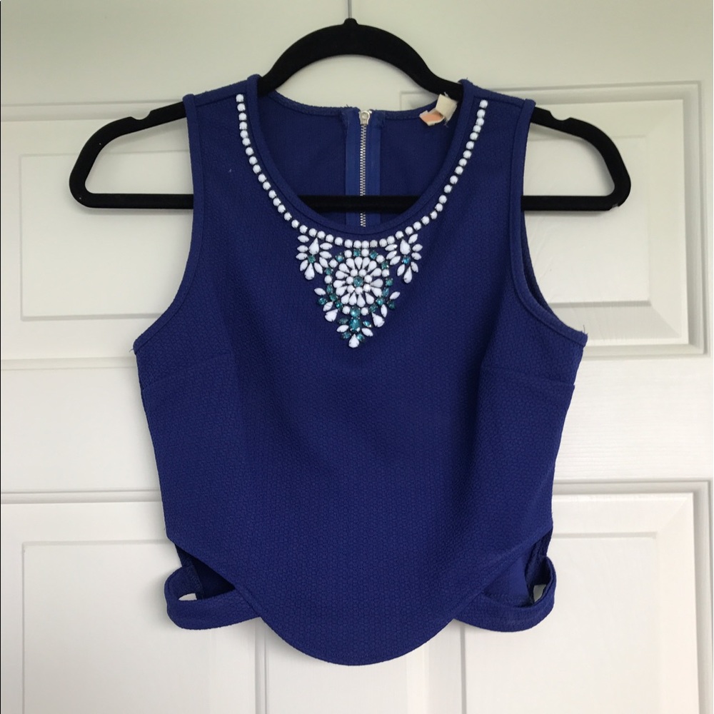 Blue Crop Top - Boutique