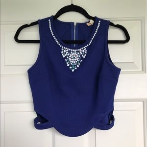 Blue Crop Top - Boutique