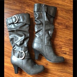 SALE! Madden Girl Gray Boots size 8