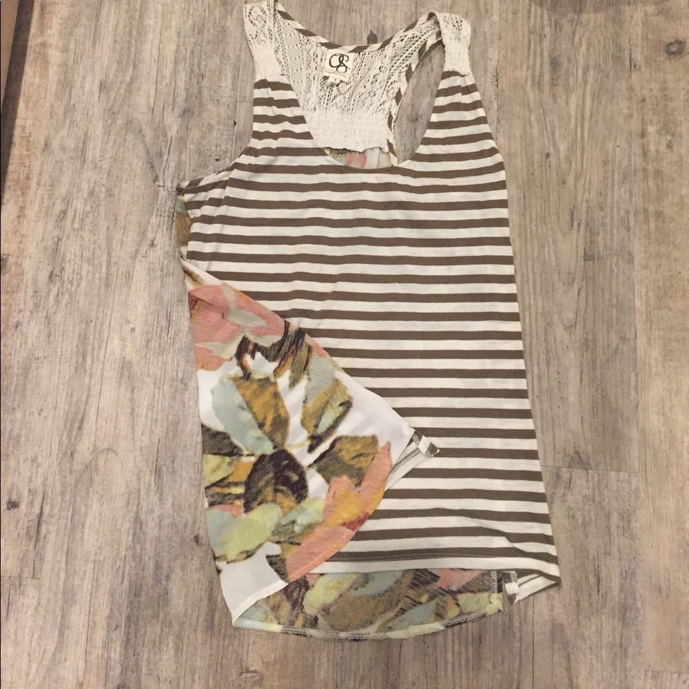 Anthropologie Double Sided Tank