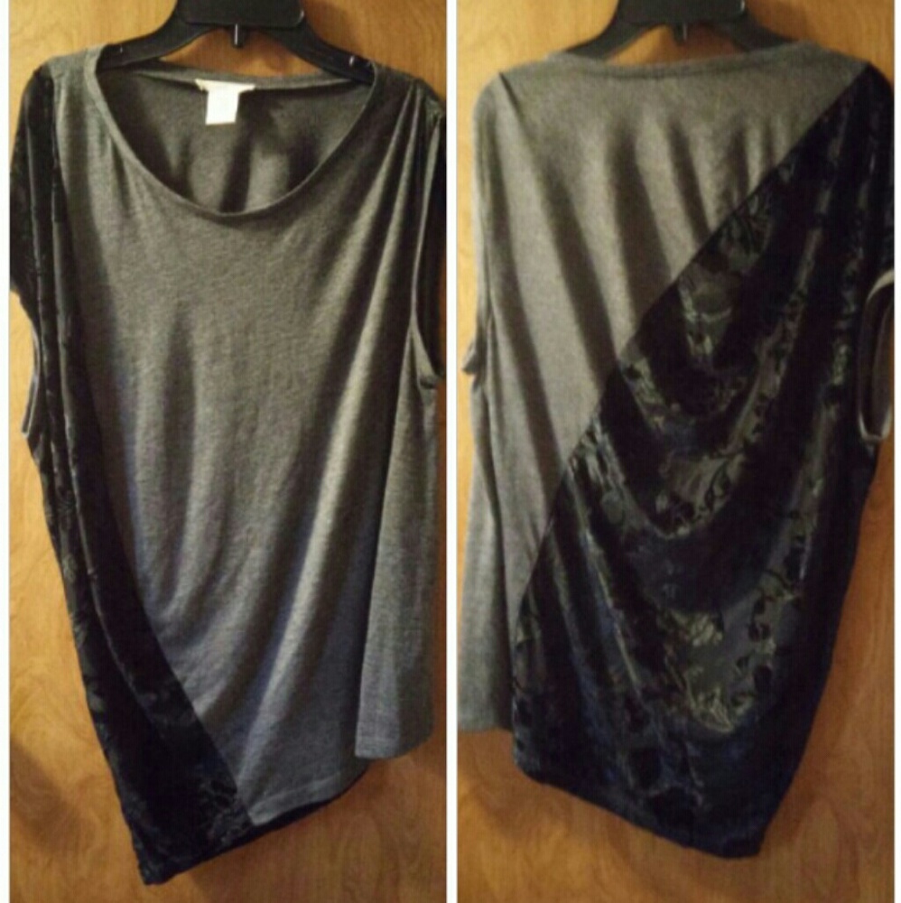 Whisper by mmc Sleeveless angled cut with flowers