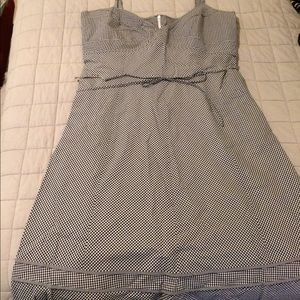 Talbots size 14 Gingham Dress - Black and white