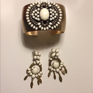 Stella & Dot Earrings & Bangle