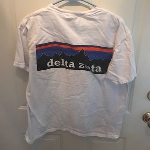 DZ white comfort colors pocket tee