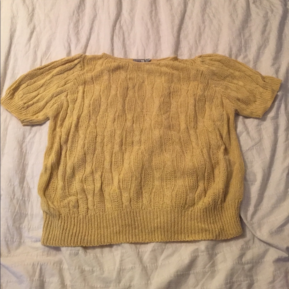 Vintage Lemon Yellow Sweater
