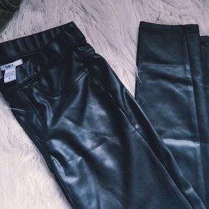 Bar 3 Faux Leather Leggings Small