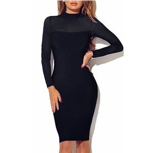 Long sleeve pencil dress
