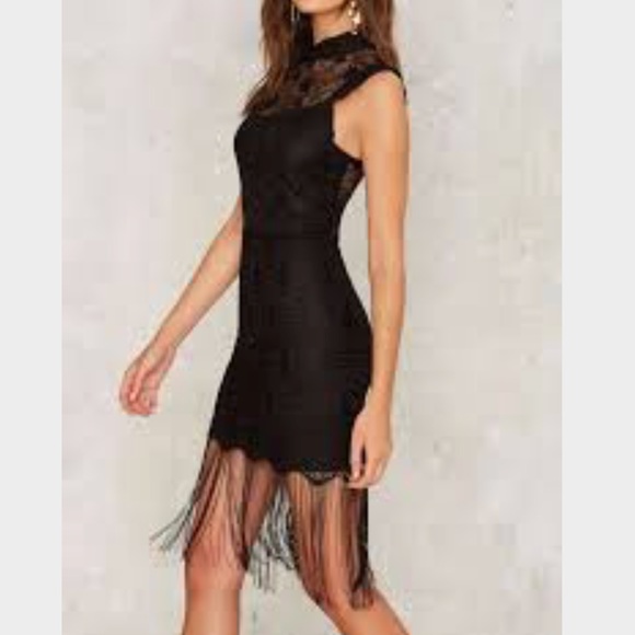 M-57 keep your fringe close mini dress - Picture 2 of 2