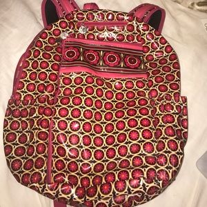 Vera Bradley laminate backpack