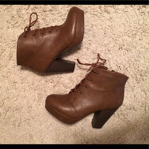 Brown booties!