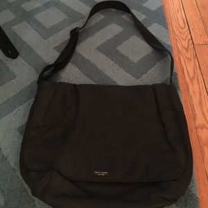 Kate spade black nylon messages bag