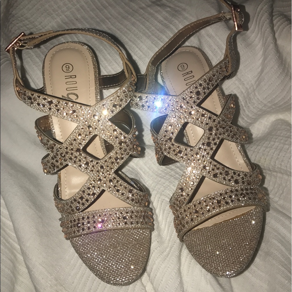 Gold Platform Heels