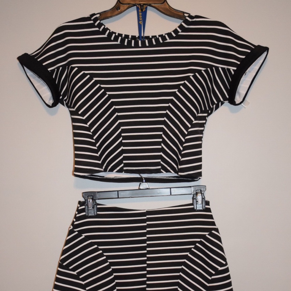 Two piece striped set