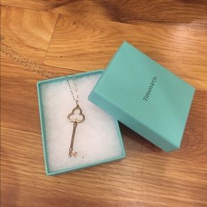 Tiffany Trefoil Key Pendant Necklace