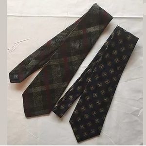 Lot of 2 Ralph Lauren POLO Made USA 100% Silk Ties