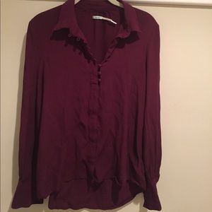 WORN ONCE maroon long sleeve buttondown from Urban