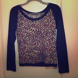 Cheetah and black sweater