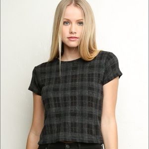 Brandy Melville Plaid Crop Top