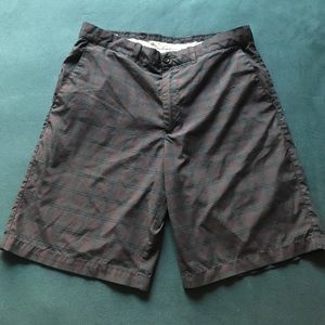 14th&Union Mens 34 Plaid⚫️🔘🔴 Hybrid Shorts🌊🏄🏽