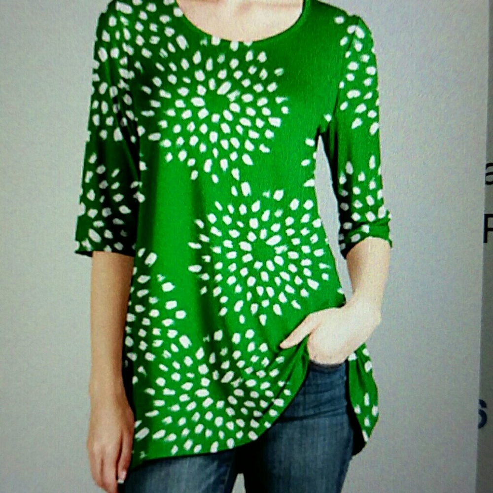 New silky green tunic/dress