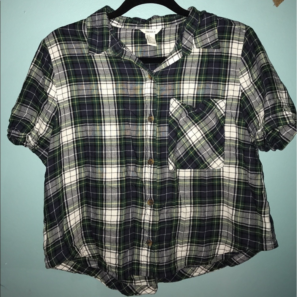 Plaid crop top