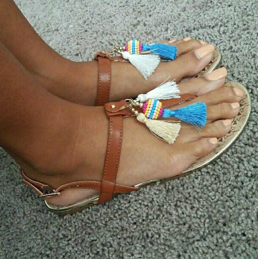 Tassle sandals