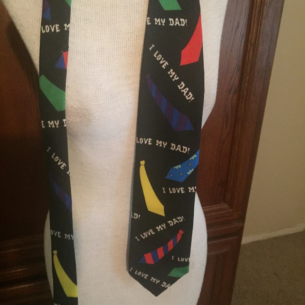 Wally wear, I love my Dad" tie