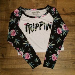 Trippin crop top