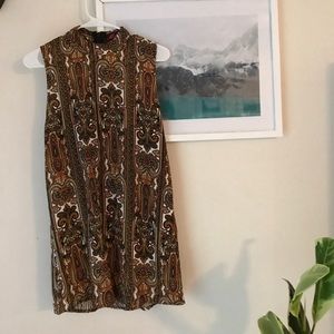 70s inspired urban outfitters mini dress