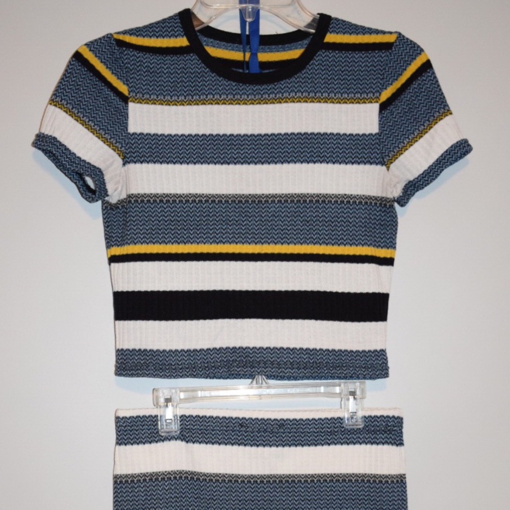 Two piece striped dress