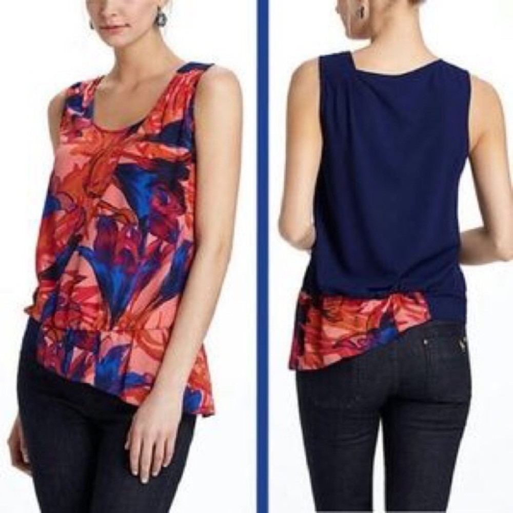 Anthropologie Leifsdottir Malva Silk Floral Top 8