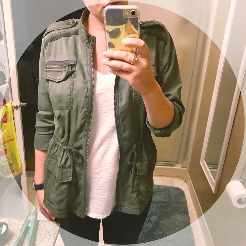 Green cargo jacket