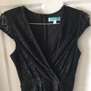 Black lace romper