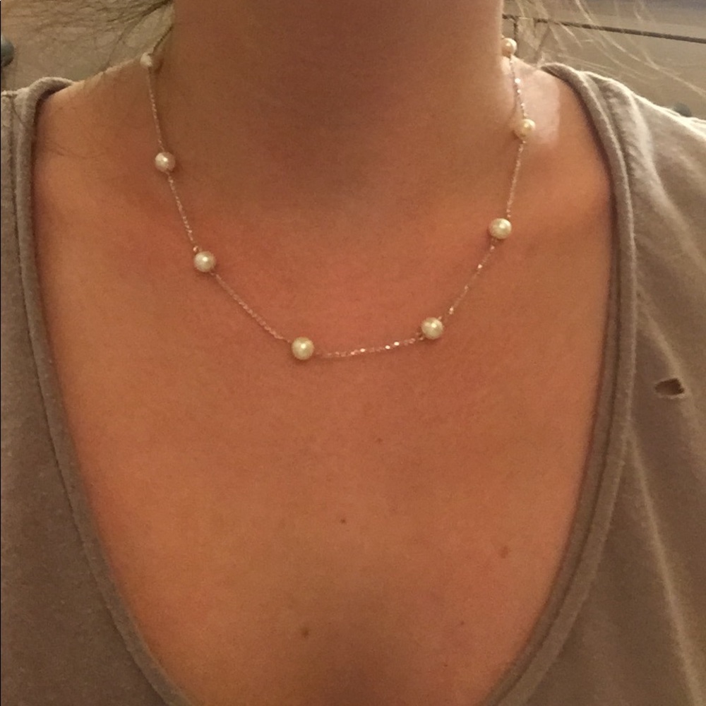 Pearl-by-the-yard necklace