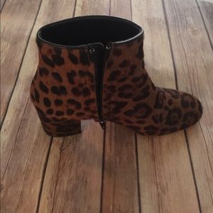 Zara Animal Print ankle boots.