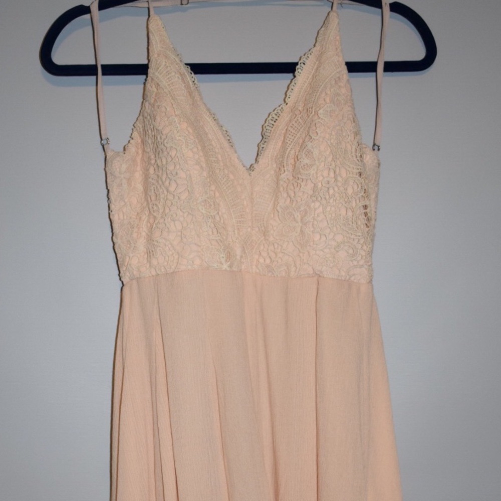 Peach summer romper