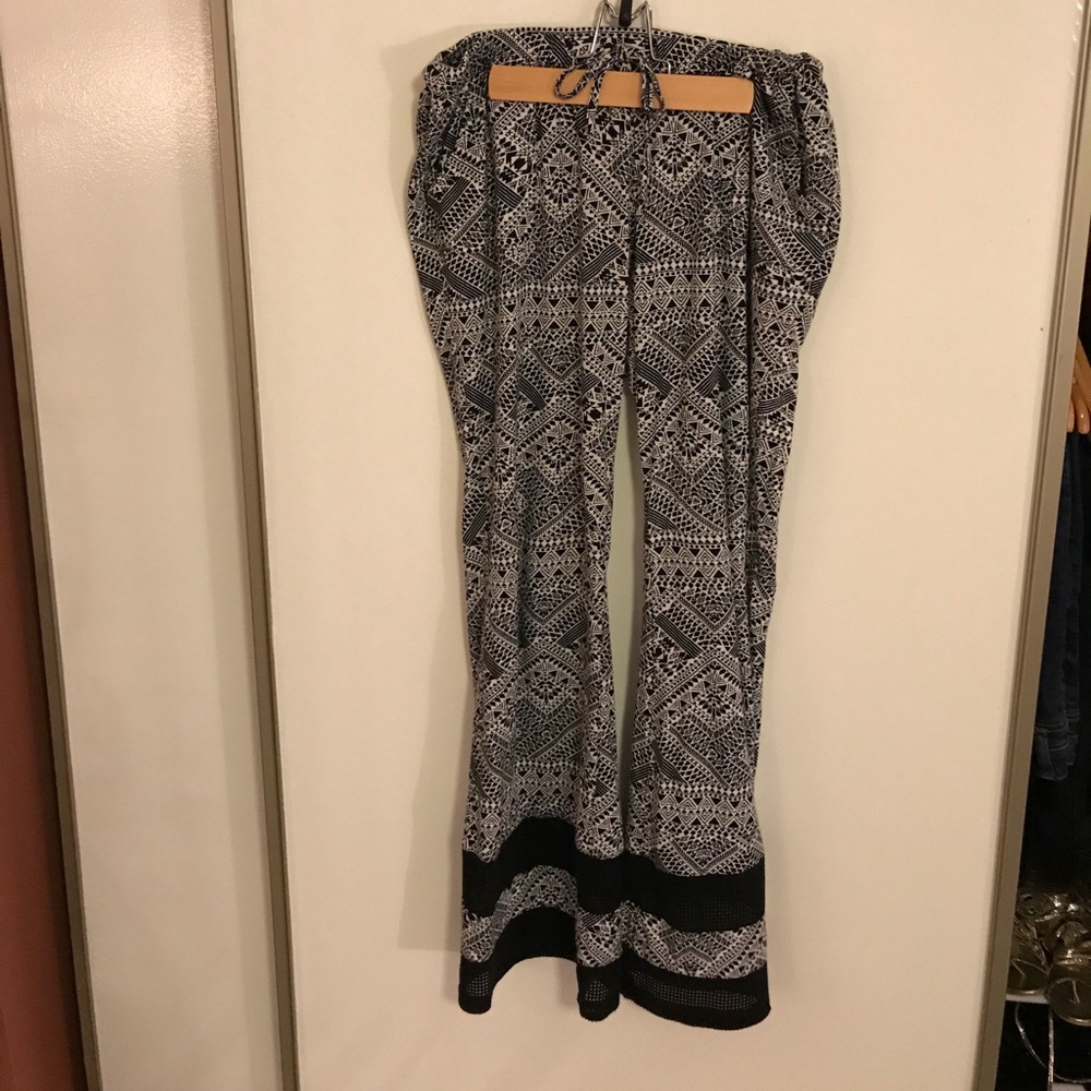 Woman's flared bottom hippie pants